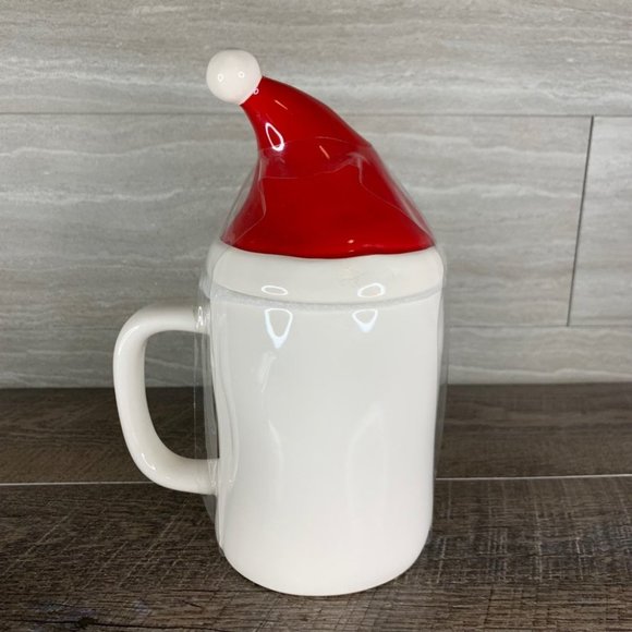 Rae Dunn Santa Hat Topper Mug - Picture 3 of 5